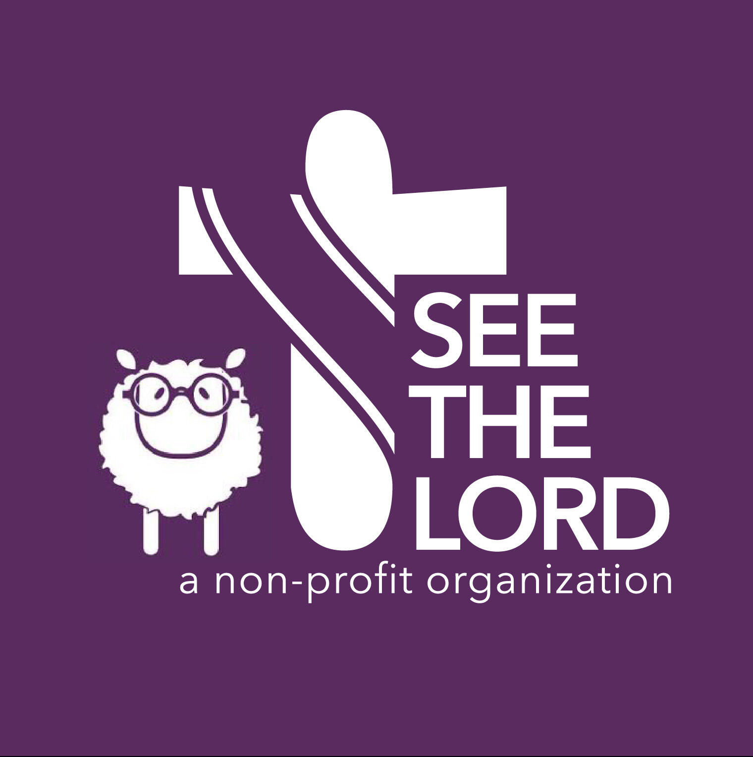 see the lord organization purple and white infographic 
