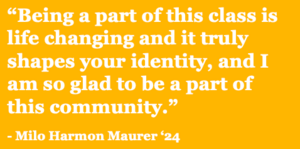 student testimonial about C12 Changemaker 